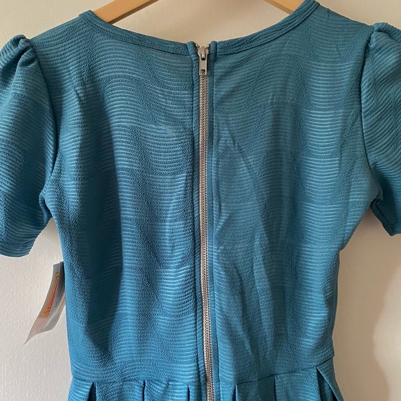 Light Blue Lularoe Amelia Dress - Picture 2 of 5